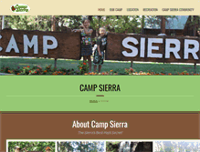 Tablet Screenshot of campsierra.org